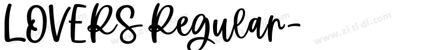 LOVERS Regular字体转换 LOVERS Regular字体转换